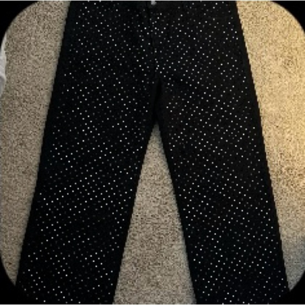 Blue Asphalt Black Diamond Embellished Women's Mom Jeans Size XL